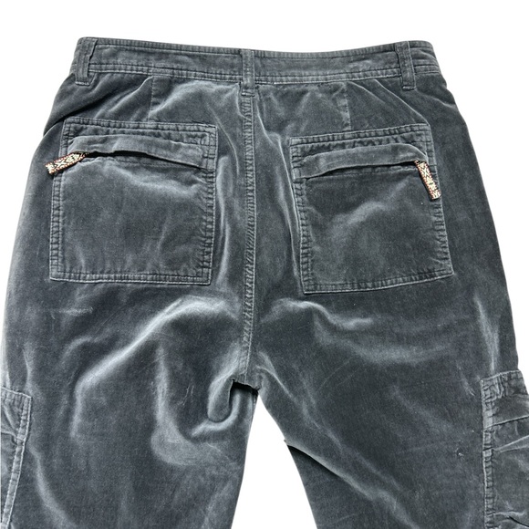 Sundance Women’s Gray
Corduroy Velvet Cargo 
Pants Utility Y2K RARE. Size 6 - Picture 5 of 8